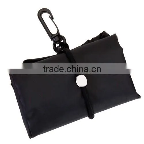 Foldable reusable polyester tote bag