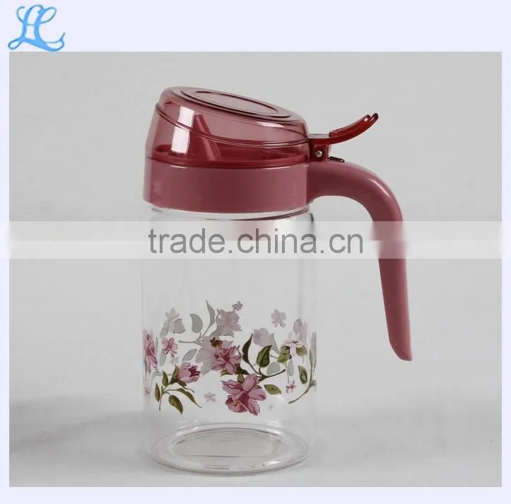 Food Safe Large Glass Oil Pot and bottle With Handle