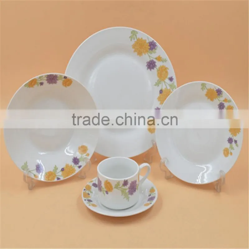 High quality ceramic porcelain dinner plate dish