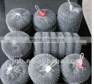 Stainless steel scouring pads for kitchen utensil