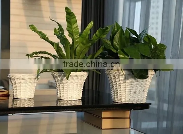 2015 wholesale wicker flower wickerwork vase