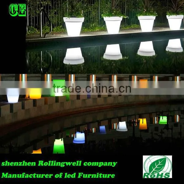 Modern Cube Led Plant Pot/Vase Pot/Garden Pot