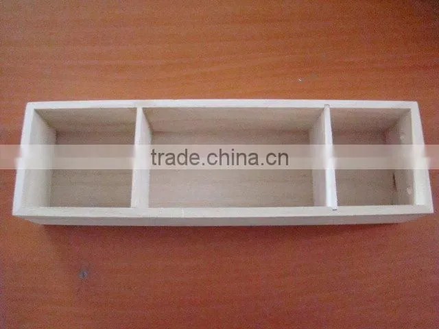 white wooden box without lid