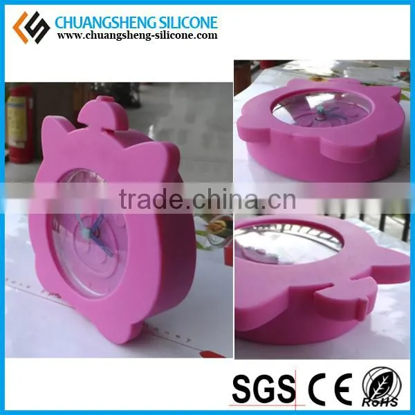 funny cat silicone desk clock