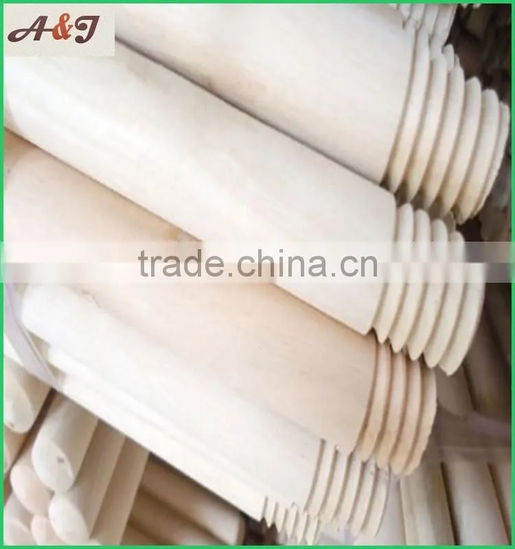 polishing machine for natural wooden broom stick