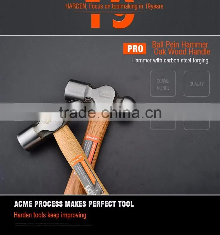 Professional Ball Peen Hammer Wood Handle