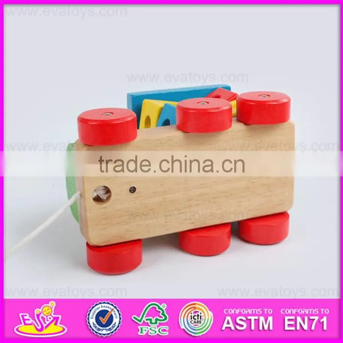 2016 hot sale wooden toddler toy car, most popular wooden toddler toy car W05C072