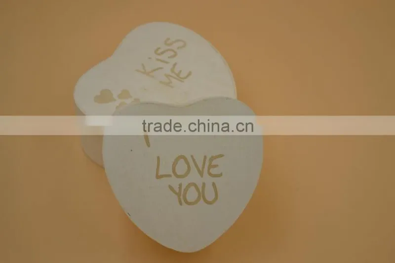 heart shape pine wood box|printed box