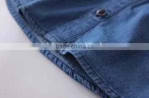 2015 Latest Shirt Designs for boys Short Sleeve Denim Shirts for Boys Cowboy Shirt for Boys