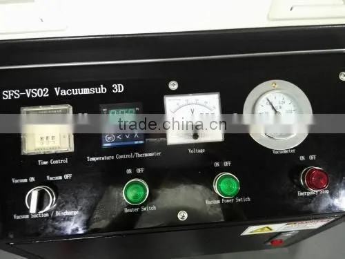 3d sublimation vacuum heat transfer machine with single woking platen