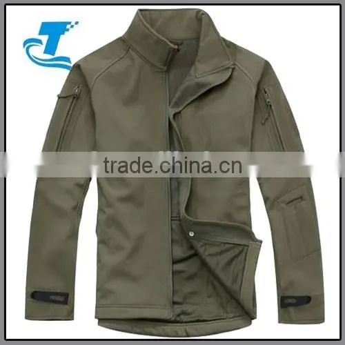 hot sale breathable camouflage hiking wear men sharkskin jacket