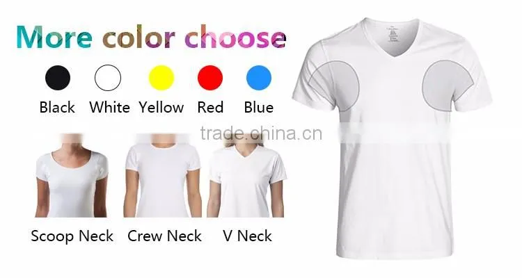 Men's crew neck white sweatshield undershirt
