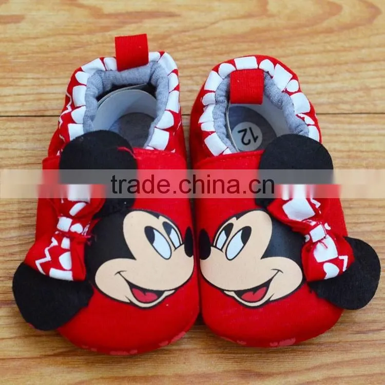 Mickey Smiling face printed Baby footwear