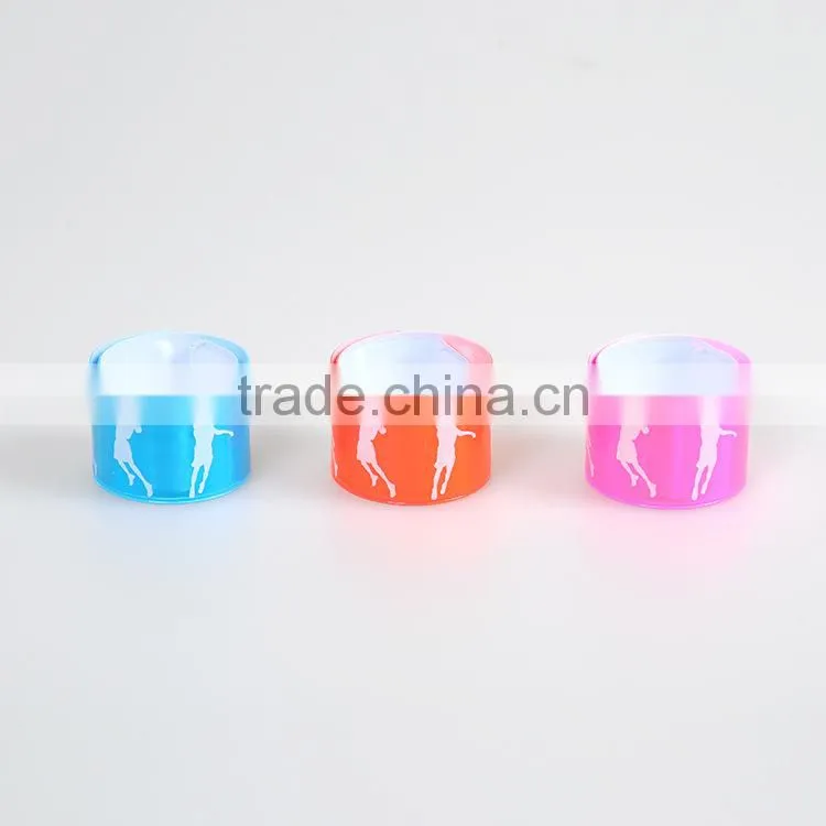 Custom night disposable reflective slap wrap bracelet wrist band