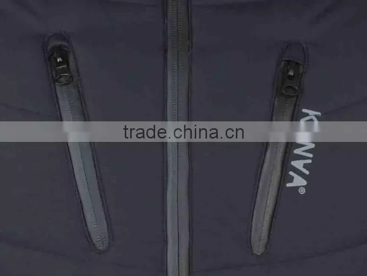 OEM warm padded winter parka mens china down jacket with detachable sleeve