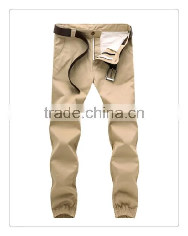 High quality latest style pants custom men khaki jogger pants
