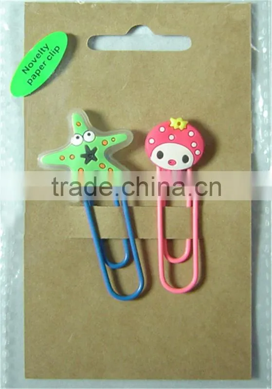 Specialized Manufacturer Non-toxic Cutom Logo PVC Head Paper Clip