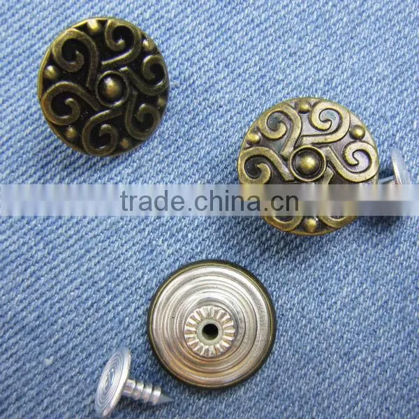 17MM Iron Buttons For Jeans