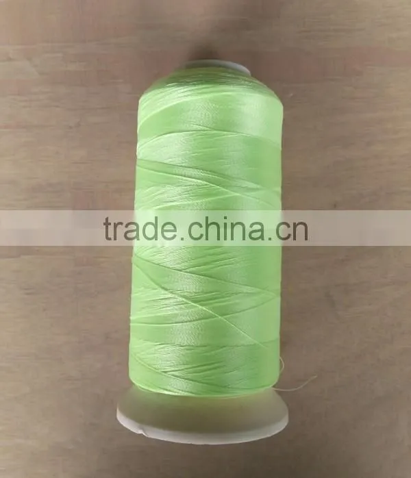 Colorful 150D polyester glow in the dark knitting yarn for children socks