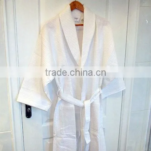 Simple and Soft cheap silk waffle weave robe
