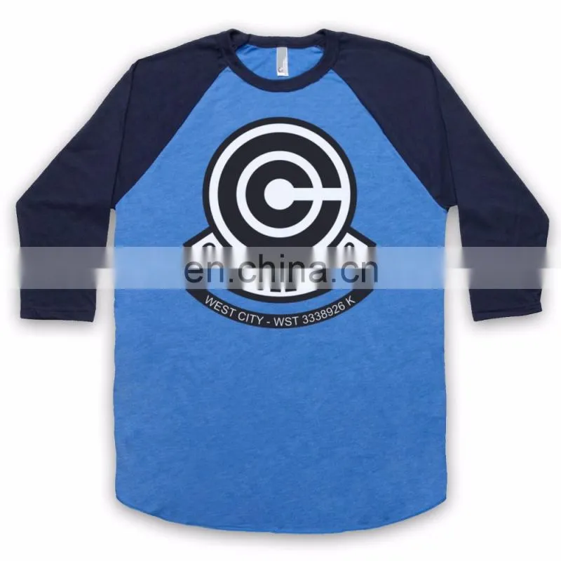 sleeve dragon ball baseball tshirt -customise tshirt-summer sports tshirt