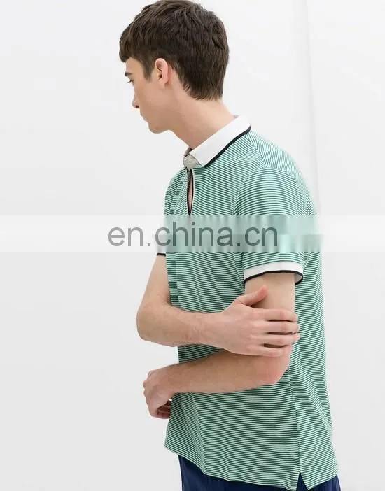 Wholesale High Quality Guangzhou Clothing Polo T-shirts Custom StripeTshirts Polo