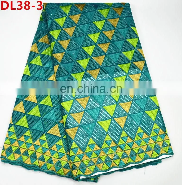 Higg Quality African Swiss voile lace dry lace fabric for clothes