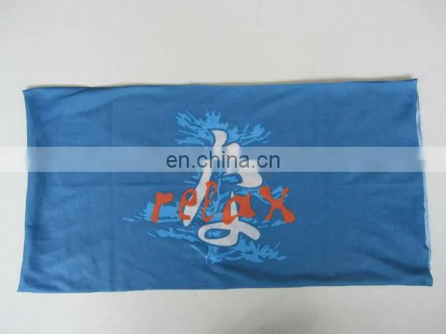 Fashionable 100% polyester scarf seamless tube headwear 8 in 1 headband multifunctional bandana