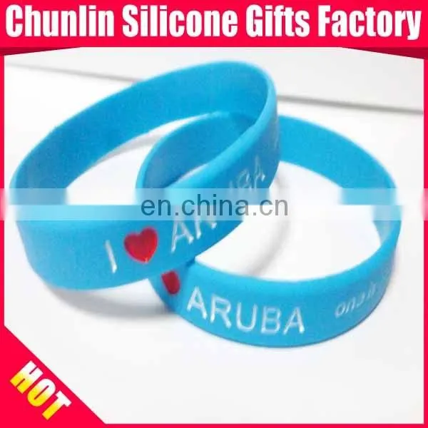 ink filled silicone wristband , promotional gift