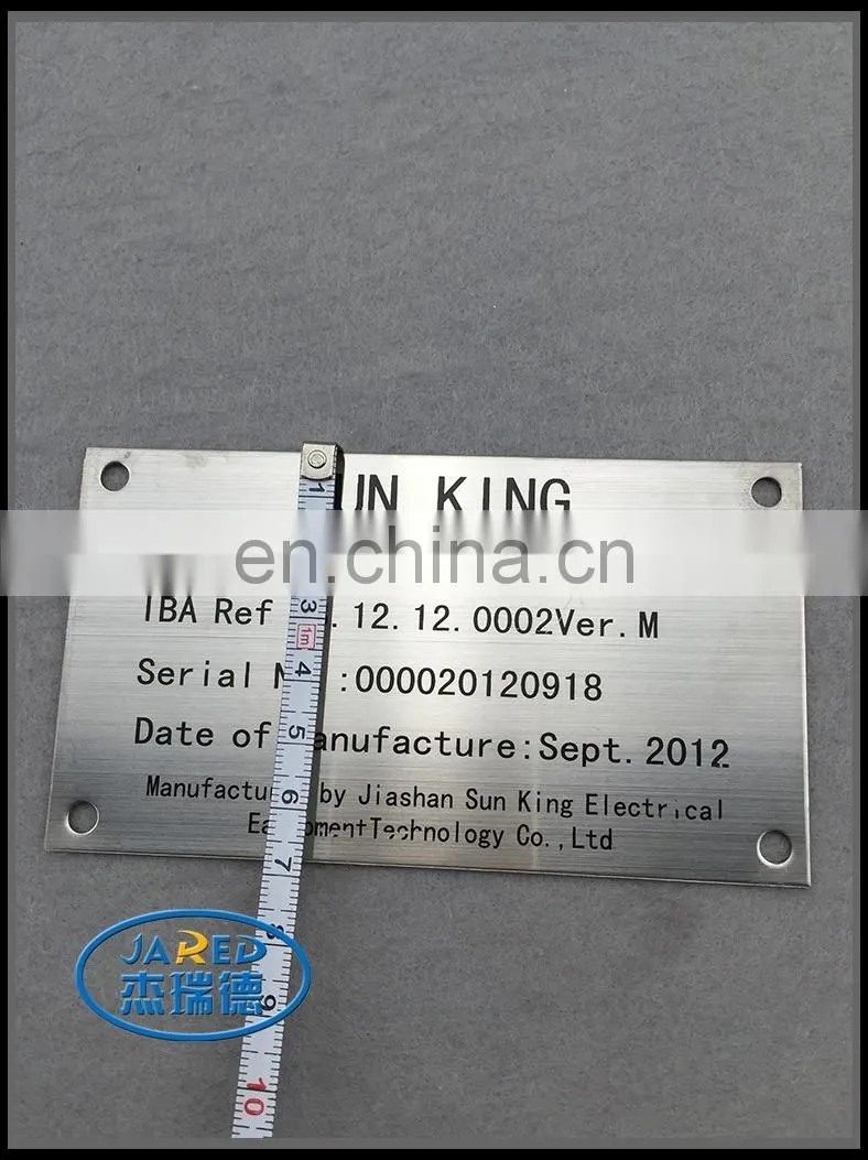 fast delivery and good quality engraved letter brushed nameplate