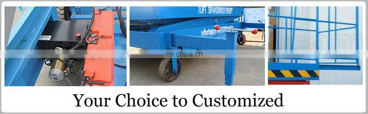 200kg small easy hydraulic electric diesel motor elevator lift