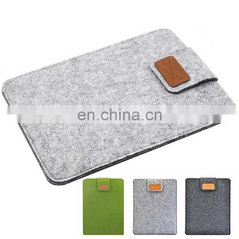 Grey Felt Laptop Sleeve Bag Protective Felt Briefcase Case