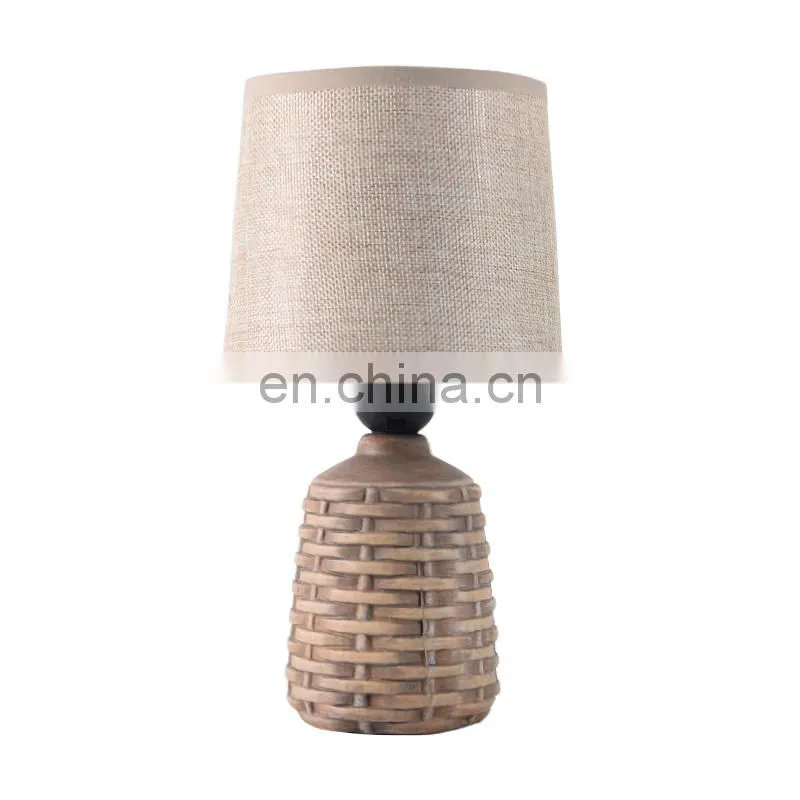 table lamps item type and new desig of ratton pattern LED desk lamp