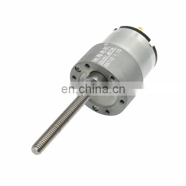 ChiHai Motor CHR-GM37-520K DC CHINA Metric Screw Shaft Gear Motor 24V 12V Mating flange nut