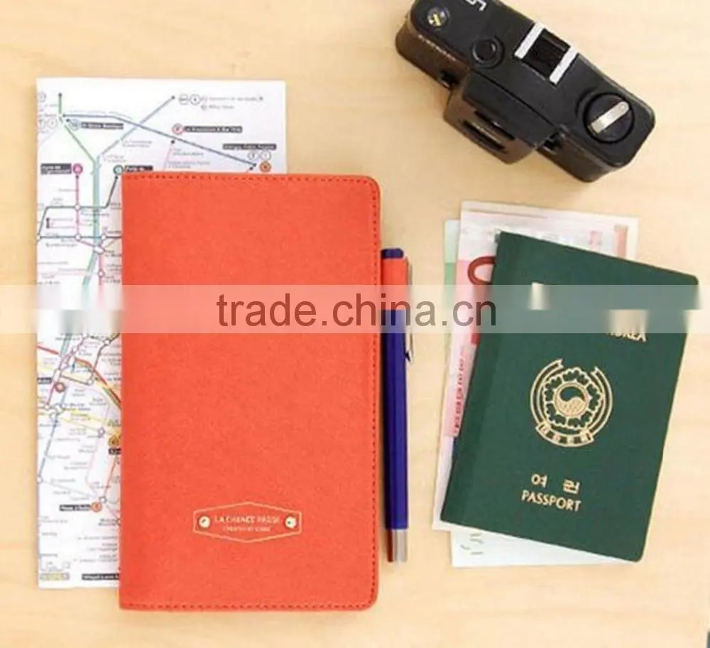 Passport Case, Travel Wallet Blocking Passport Cover Compact Case Holder Wallet,Prevent Degaussing,Classic Long