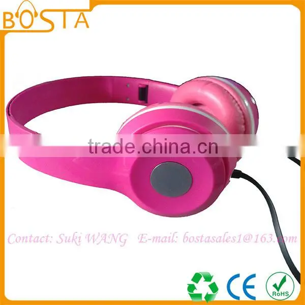 High quality promotional exhibition China wholesale funny fashion folding headphones
