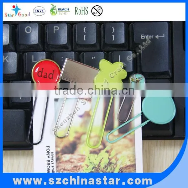 Beautiful soft PVC paper clip REACH EN71