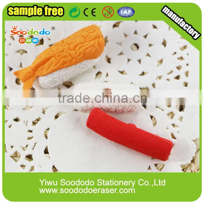 hot sale 3d food eraser cheap children stationery sets