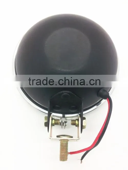 12v 3" round headlight with iron black