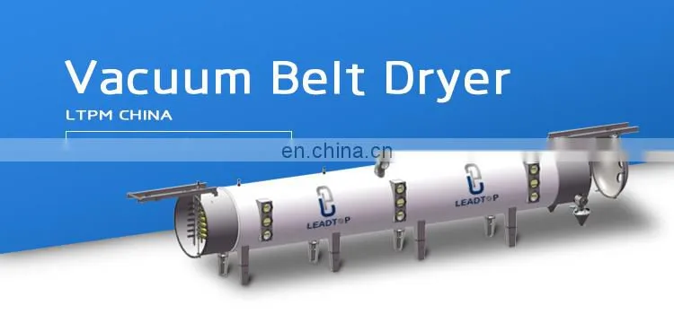 high efficiency CBD Oil Stevia Sugar Plant Sugar vacuum belt dryer machine