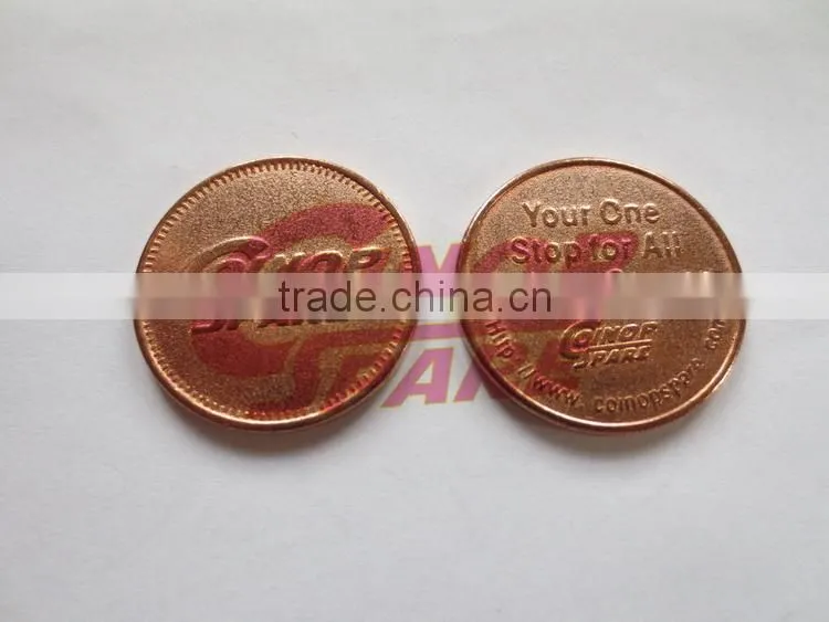 Cost price high quality high quality blank token trolley coin