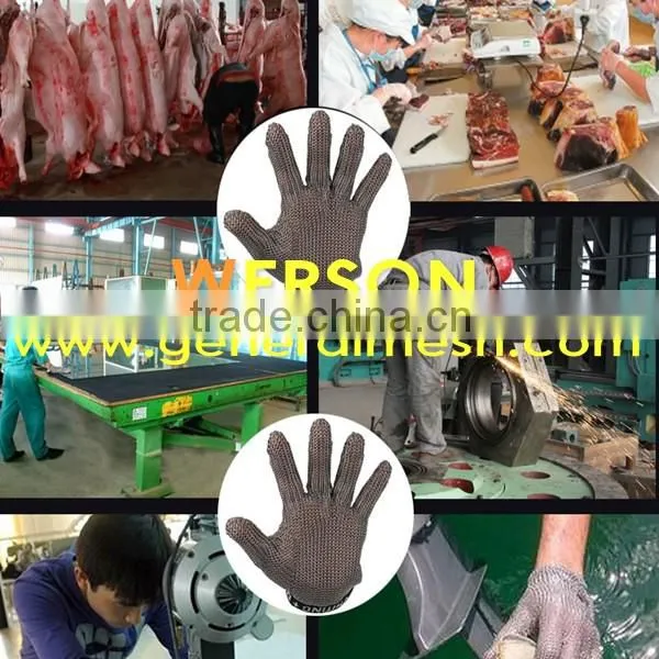 Stainless steel ring mesh gloves for cutting resistance ,304,316 | generalmesh
