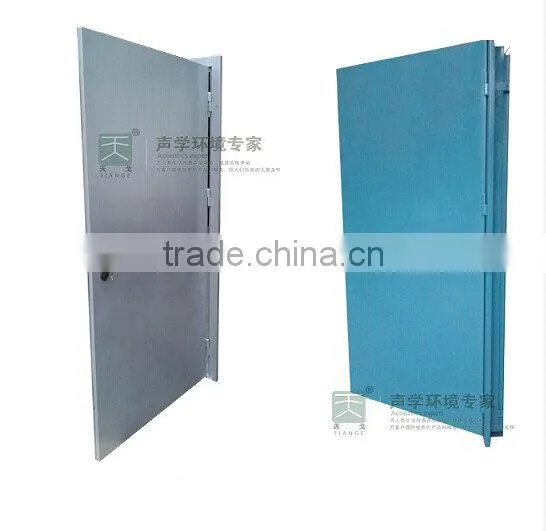 Wood grain interior sound proof door for theatre