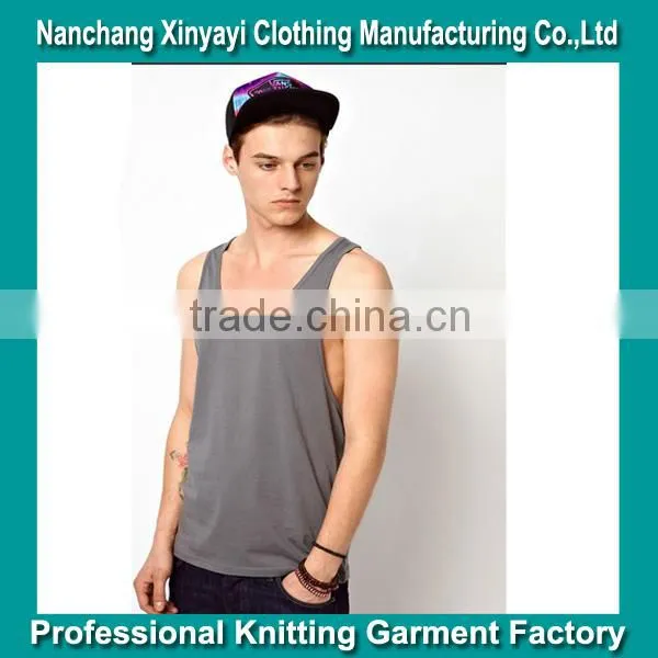 Tank Top China Wholesale / Gym Singlets 100% Cotton / Racer Back Tank Tops Wholesale