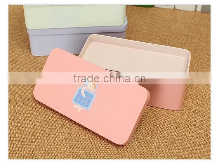 tin pencil case/stationery storage tin box