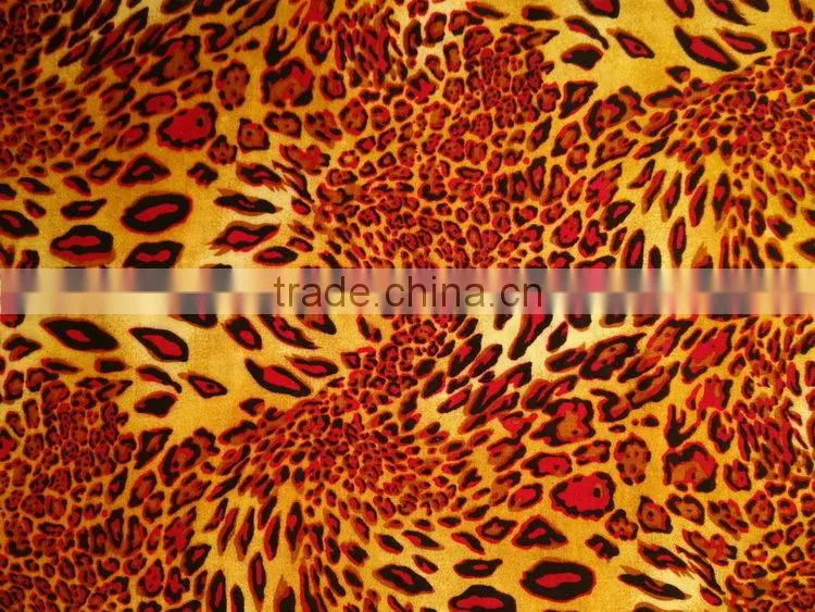 viscose fabric blouses with leopard fabric made in china