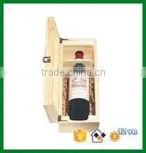 Customized wooden wine box with handle