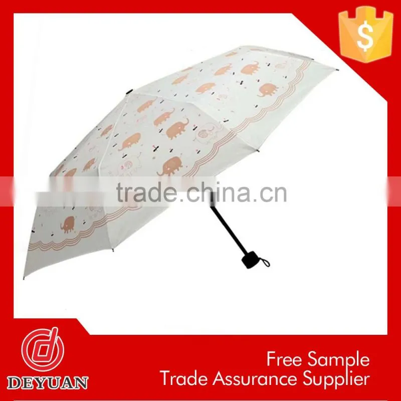cheap wholesale manual open high quality 3 folding umbrella