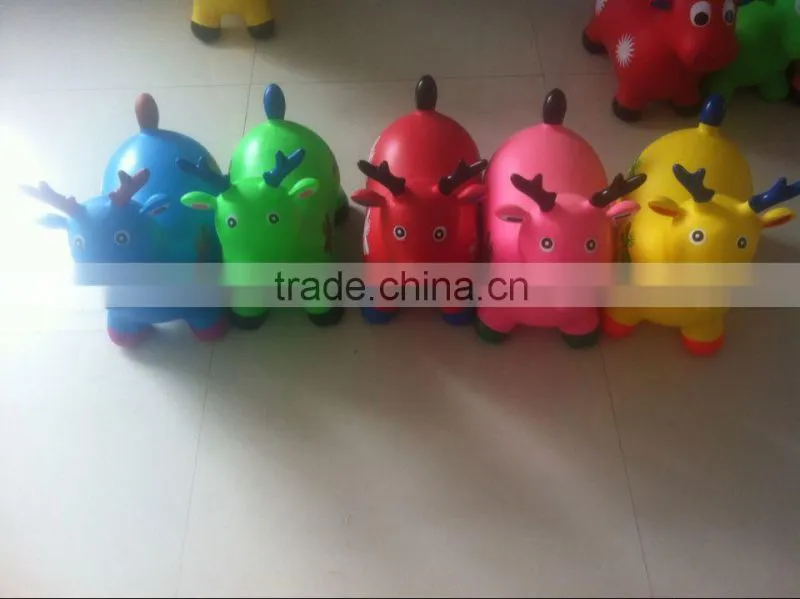 cartoon cayman,Bouncing Animal,Inflatable Jumping horse ,Hopper animal