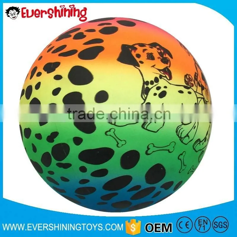 phthalate free rainbow inflatable beach ball /massage ball